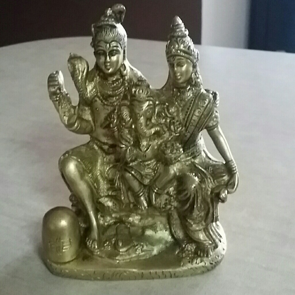 Solid Brass Indian Decor Accent - image 1